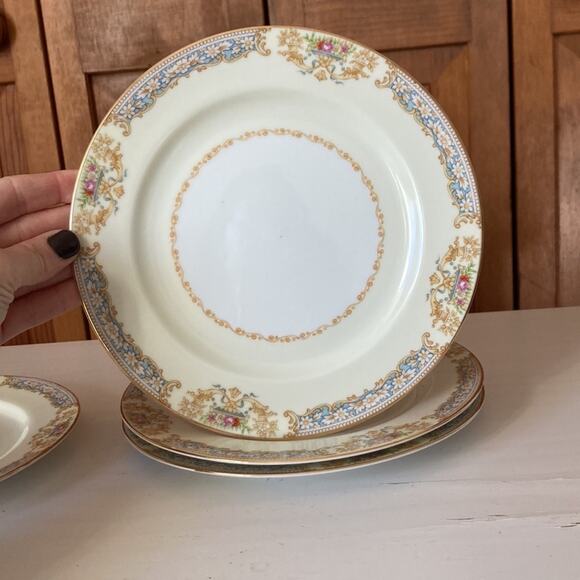 Vintage Noritake Pattern RO2 Salad/Dessert Plates, Set of 4 - Picture 3 of 12